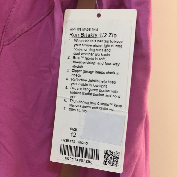 Lululemon half zip size 12 - Picture 2 of 4